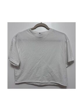 wild fable White Cropped Crewneck Tee
